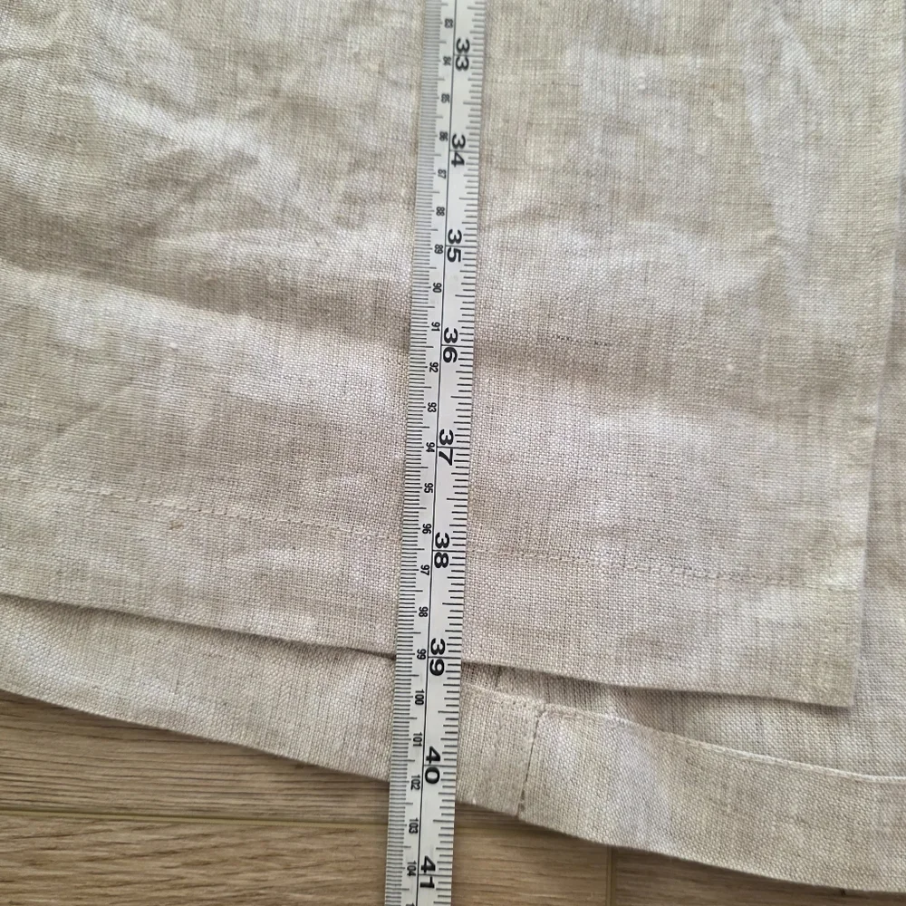 PRISTINE Reformation Tazz Long Linen Skirt Size 10 Tan Oatmeal Maxi Pockets